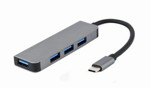 4-poorts USB type-C hub (1 x USB 3.1 + 3 x USB 2.0)