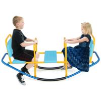 3-Zits Schommelwip Tuinwip Belastbaar tot 100 kg voor Binnen en Buiten Metalen Carrouselwip voor Kinderen van 3-8 Jaar Blauw