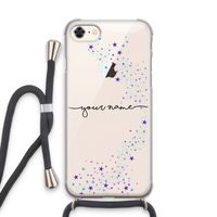 Sterren: iPhone 7 Transparant Hoesje met koord