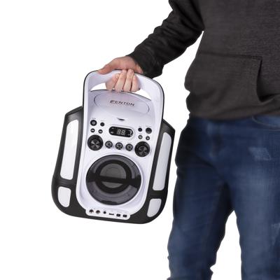 Fenton SBS30W karaoke systeem met CD-speler en microfoonset