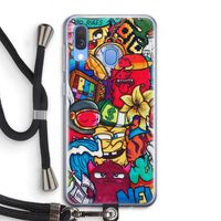 No Rules: Samsung Galaxy A40 Transparant Hoesje met koord