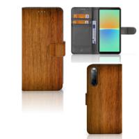 Sony Xperia 10 IV | Book Style Case | Donker Hout