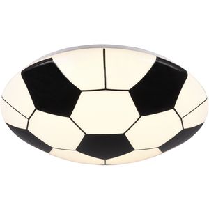 LED Plafondlamp - Trion Koppie - 12W - Warm Wit 3000K - Rond - Mat Wit - Kunststof