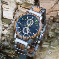 Sailor™ - TimberWood Chronograaf Houten heren Horloge