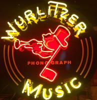 Wurlitzer Music Johnny One Note Neon Verlichting 64 x 64 cm