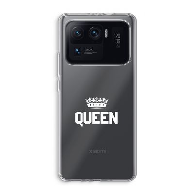 Queen zwart: Xiaomi Mi 11 Ultra Transparant Hoesje