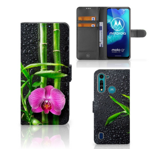 Motorola G8 Power Lite Hoesje Orchidee