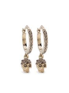 Alexander McQueen boucles d'oreilles serti de cristaux - Gris