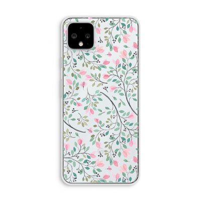Sierlijke bloemen: Pixel 4 XL Transparant Hoesje