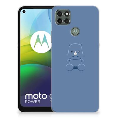 Motorola Moto G9 Power Telefoonhoesje met Naam Baby Rhino Motorola Moto G9 Power Telefoonhoesje met Naam Baby Rhino
