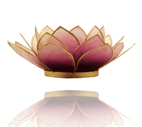 Lotus Sfeerlicht Violet Goudrand - thumbnail