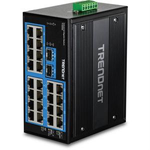 TRENDnet TI-G262 DIN-Rail Switch, 26-poorts industriële gigabit