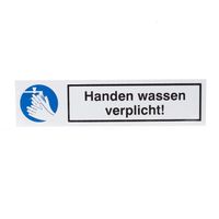 Handen wassen verplicht d5007