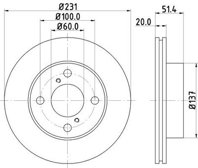 Remschijf 8DD355116501