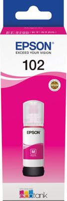 Epson inktfles 102, 6.000 pagina&apos;s, OEM C13T03R340, magenta