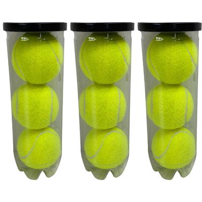 Summer Play Tennisballen in koker - 9x stuks - geel Summer Play Tennisballen in koker - 9x stuks - geel