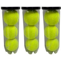 Summer Play Tennisballen in koker - 9x stuks - geel