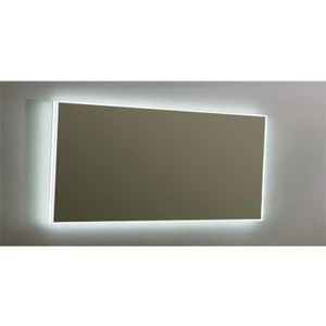 Spiegel Sanilux Mirror Infinity 160x70x4,1 cm Aluminium met LED Verlichting en Spiegelverwarming