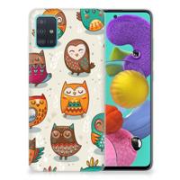 Samsung Galaxy A51 | TPU Hoesje | Vrolijke Uilen