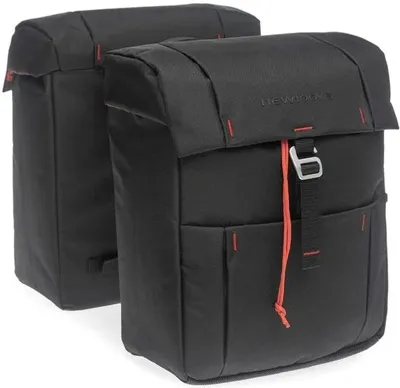 Dubbele fietstas New Looxs Vigo Double Atran - 37 liter - zwart