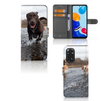 Xiaomi Redmi Note 11/11S Telefoonhoesje met Pasjes Honden Labrador - thumbnail