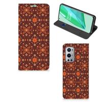 OnePlus 9 Pro | Hoesje met Magneet | Batik Brown