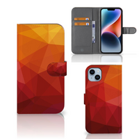 Book Case voor iPhone 15 Plus Polygon Red - thumbnail