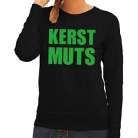 Bellatio Decorations Foute kersttrui - sweater - Kerst Muts - zwart - voor dames - Kersttruien