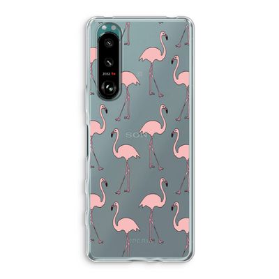 Anything Flamingoes: Sony Xperia 5 III Transparant Hoesje