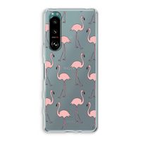 Anything Flamingoes: Sony Xperia 5 III Transparant Hoesje
