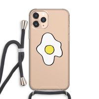 Spiegelei: iPhone 11 Pro Transparant Hoesje met koord