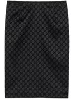 Gucci Satijnen midi-rok - Zwart - thumbnail