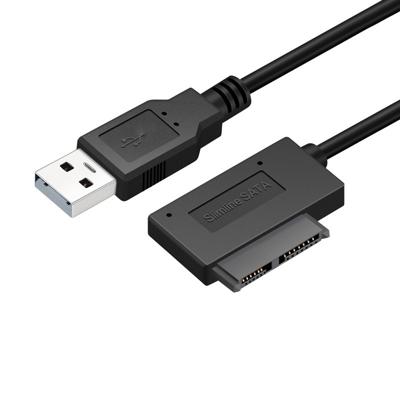 Professionele USB 2.0 7 + 6Pin Slimline SATA kabel Adapter-indicator