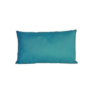 Bank/sier kussens voor binnen en buiten in de kleur petrol blauw 30 x 50 cm