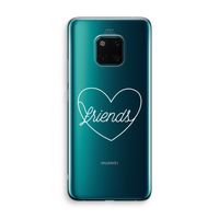 Friends heart pastel: Huawei Mate 20 Pro Transparant Hoesje