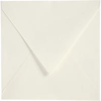 Creativ Company Enveloppen, afmeting envelop 16x16 cm, 120 gr, off-white, 50 stuk/ 1 doos