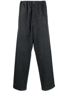 Jil Sander pantalon en coton à coupe droite - Gris