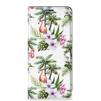 Samsung Galaxy A22 4G | M22 Hoesje maken Flamingo Palms