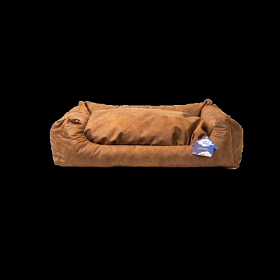 Let&apos;s Sleep Sweet Dreams L 100x70"85x60 Cognac