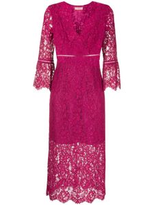 TWINSET robe mi-longue en guipure - Rose