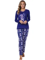 Rebelle katoenen dames pyjama lange mouwen - tiger star