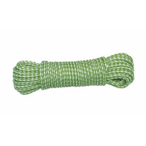 AMIG Paracord touw - 10 meter - D4mm - 100kg - PP/PE - lichtgroen/wit