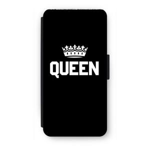 Queen zwart: iPhone 8 Flip Hoesje