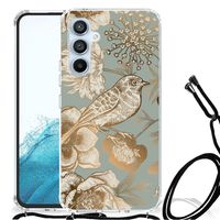 Case voor Samsung Galaxy A54 5G Vintage Bird Flowers - thumbnail