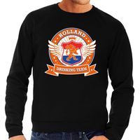 Zwarte Holland drinking team sweater heren - thumbnail