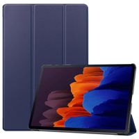 3-Vouw sleepcover hoes - Samsung Galaxy Tab S7 Plus / Tab S8 Plus - Blauw - thumbnail