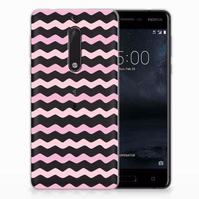 Nokia 5 | TPU bumper | Waves Roze