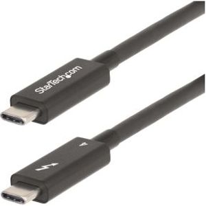 StarTech.com A40G2MB-TB4-CABLE Thunderbolt-kabel 2 m 40 Gbit/s Zwart