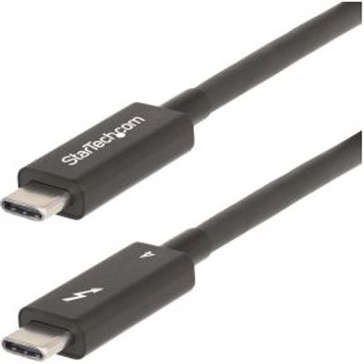 StarTech.com A40G2MB-TB4-CABLE Thunderbolt-kabel 2 m 40 Gbit/s Zwart