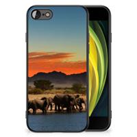 iPhone SE 2022 | SE 2020 | 7/8 Dierenprint Telefoonhoesje Olifanten iPhone SE 2022 | SE 2020 | 7/8 Dierenprint Telefoonhoesje Olifanten